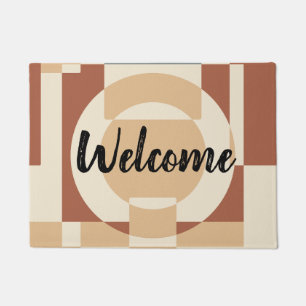 Modern Mid Century Geometric Abstract Doormat