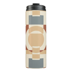 Modern Mid Century Geometric Abstract Thermal Tumbler