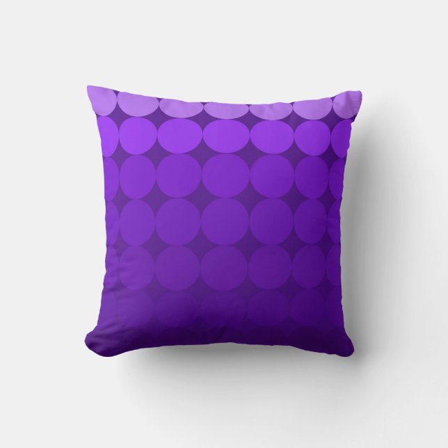 Modern Mid-Century mod pop gradient pillow purple (Front)