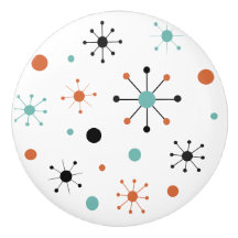 Modern Mid Century Retro Atomic Abstract