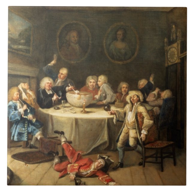 Modern Midnight Conversation Tile (Front)