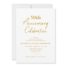 Modern Minimal 50th Wedding Anniversary