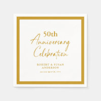 Modern Minimal 50th Wedding Anniversary