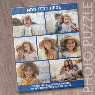 Modern Minimal - 7 Photo Collage Jigsaw Puzzle