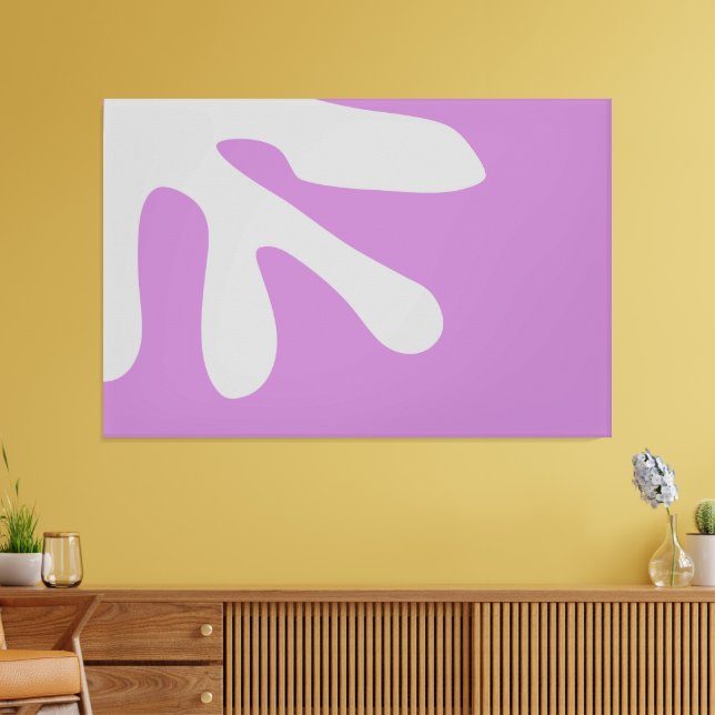 Modern Minimal Abstract art shapes Canvas Print (Insitu(LivingRoom))