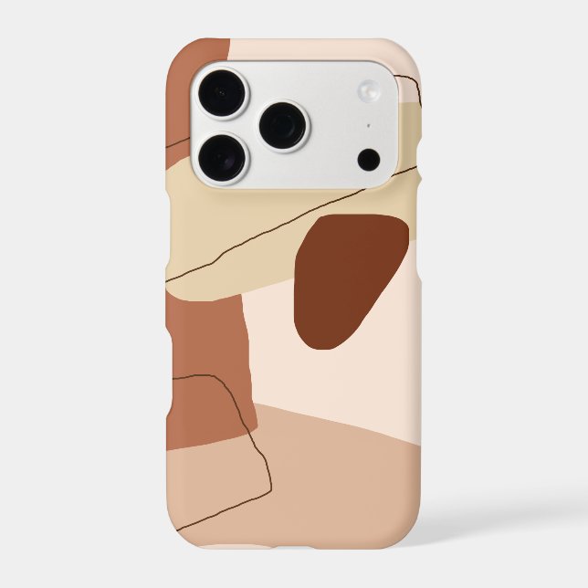 Modern minimal abstract geometric brown figures (Back)