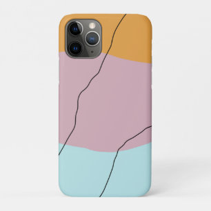 Modern minimal abstract geometric colorful pattern iPhone 11 pro case