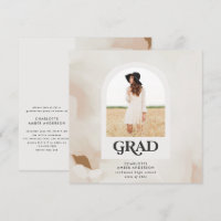 Modern minimal abstract photo collage graduate