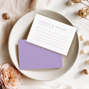 Modern Minimal Advice & Wishes Graduation Party Card