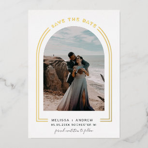 Modern Minimal Arch Save The Date