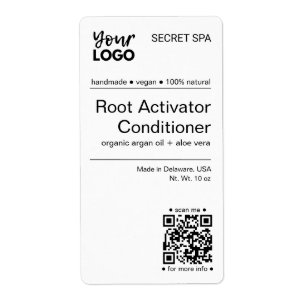Modern Minimal Black and White Hair Care Product