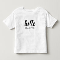 Modern Minimal Black And White Hello And You Name