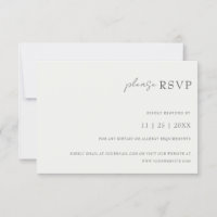 Modern Minimal Black And White Typography Wedding