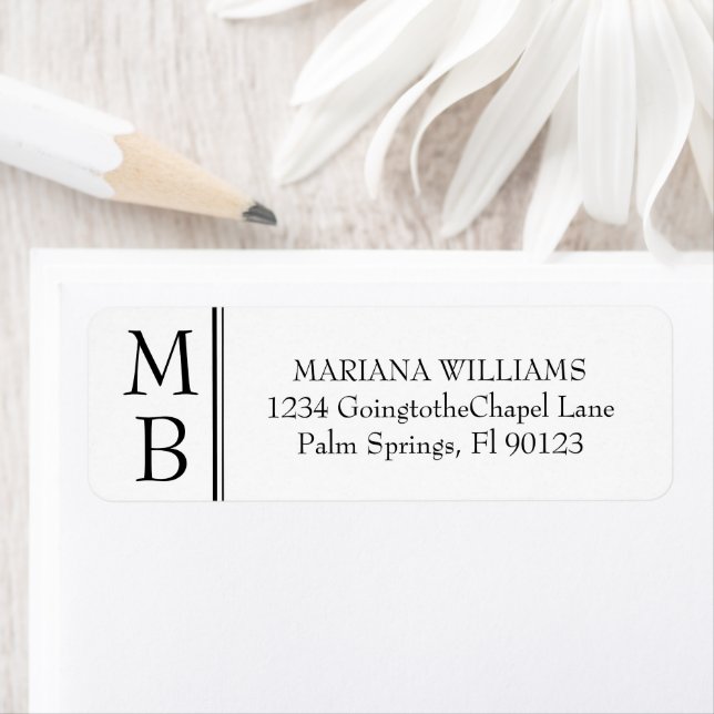 Modern Minimal Black and White Wedding RSVP (Insitu)