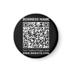 Modern minimal black custom QR code professional