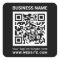 Modern minimal black custom QR code professional