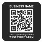 Modern minimal black custom QR code professional