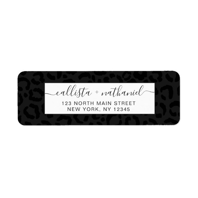 Modern Minimal Black Leopard Print (Front)