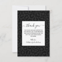 Modern Minimal Black Leopard Print