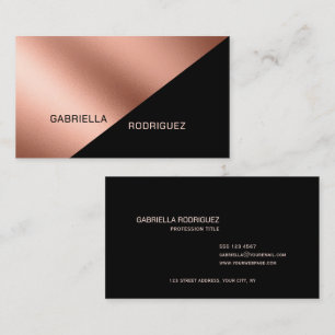 Modern Minimal Black Professional Business Card