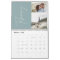 Modern minimal blue 2 photo family elegant