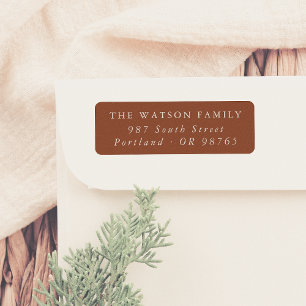 Modern Minimal Boho Rust Red