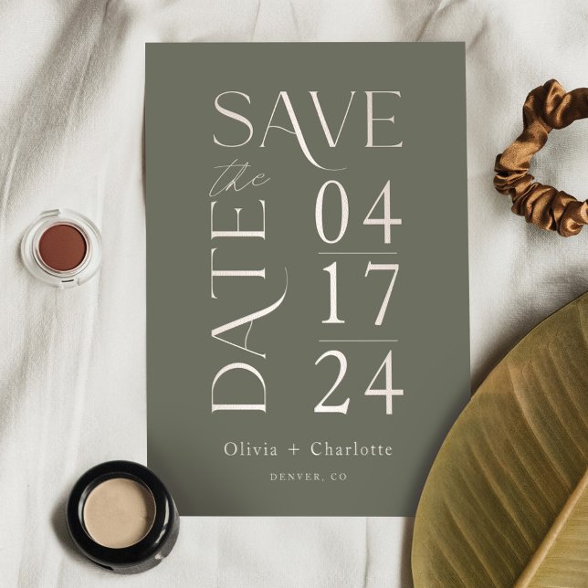 Modern Minimal Bold Save the Date Typographic (Modern Minimal Bold Save the Date Typographic)