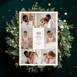 Modern Minimal Bow Six Photo Collage Christmas Holiday Card<br><div class="desc">Celebrate the season with modern simplicity and heartfelt style. This elegant holiday photo card features six customizable photo spaces arranged around a minimal bow motif in black — a timeless symbol of love and connection. The clean layout and soft neutral tones allow your family photos to take centre stage, while...</div>
