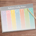 Modern Minimal Bright Weekly Planner with Name Notepad<br><div class="desc">Add your own title and make it your own!</div>