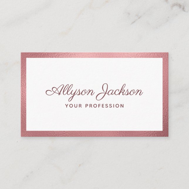 Modern Minimal Business Card (Front)