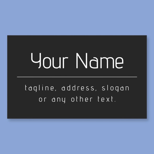 Modern Minimal Business Name & other Info | Black Sticker (Creator Uploaded)