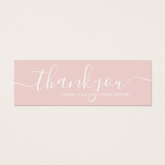 Modern Minimal Business Thank You For Order Insert (Front)