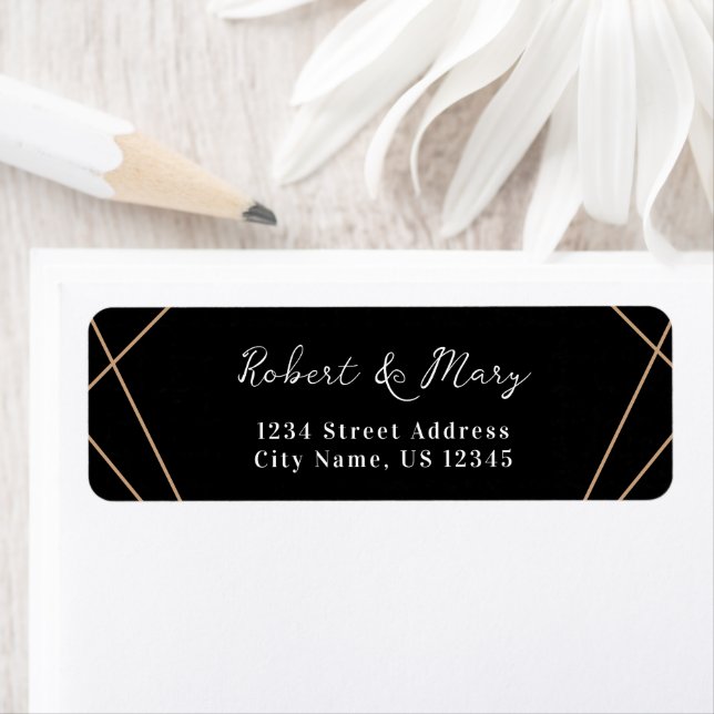 Modern Minimal Calligraphy Script Return Address (Insitu)