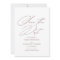 Modern Minimal Calligraphy Soft Burgundy Wedding