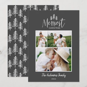 Modern minimal Christmas japandi 1 multi photo Holiday Card