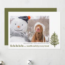 modern minimal Christmas pet dog funny cute photo