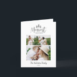 Modern minimal Christmas rustic multi photo chic Holiday Card<br><div class="desc">Modern minimal Christmas rustic stylish multi photo holiday card. With modern hand drawn text and trees. Backer color can be customized.christmas
modern 
minimal
stylish</div>