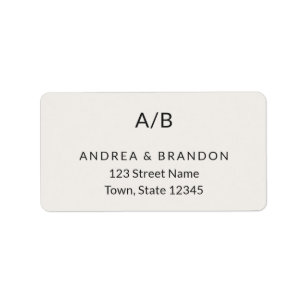 Modern Minimal City Hall Return Label