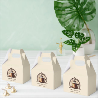 Modern Minimal Coffee Shop professional  shop Favor Box