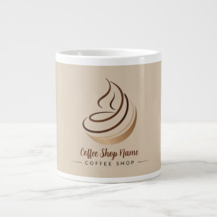Modern Minimal Coffee Shop professional shop Large Coffee Mug