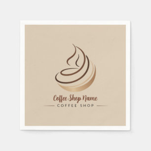 Modern Minimal Coffee Shop professional shop Napkin