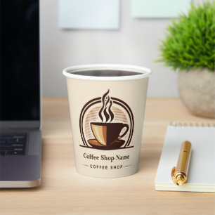 Modern Minimal Coffee Shop professional  shop Paper Cups