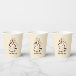 Modern Minimal Coffee Shop professional  shop Paper Cups