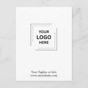 Modern Minimal Corporate Business Logo Postcard