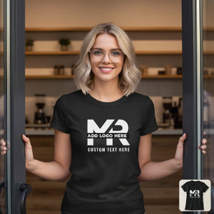 Modern Minimal Custom Business Logo Branded Staff T-Shirt