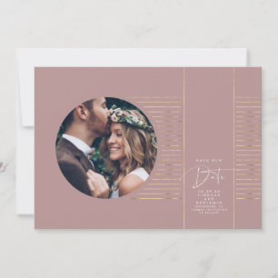 Modern Minimal Delicate Save The Date Photo
