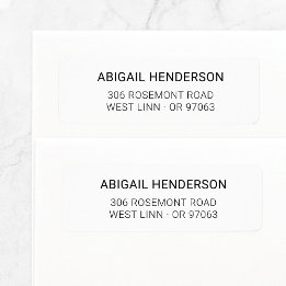 Modern Minimal Design Basic 10 | Return Address