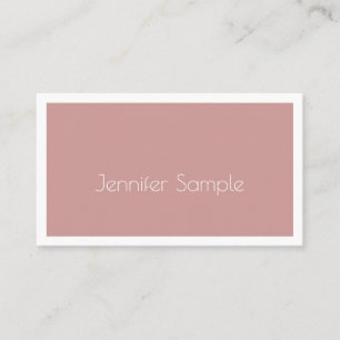 Modern Minimal Design Elegant Simple Plain Trendy Business Card