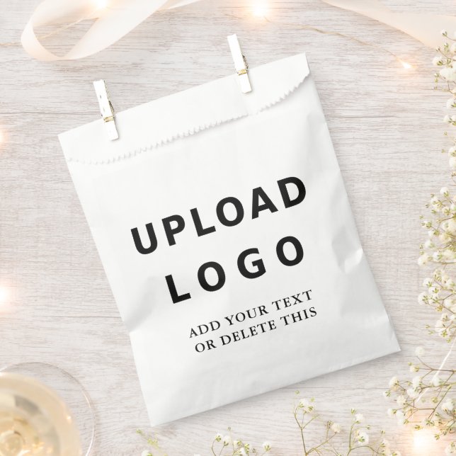 Modern Minimal Elegant Personalized Business Logo Favour Bag (Clipped)