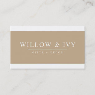 MODERN MINIMAL elegant strip simple biscotti Business Card
